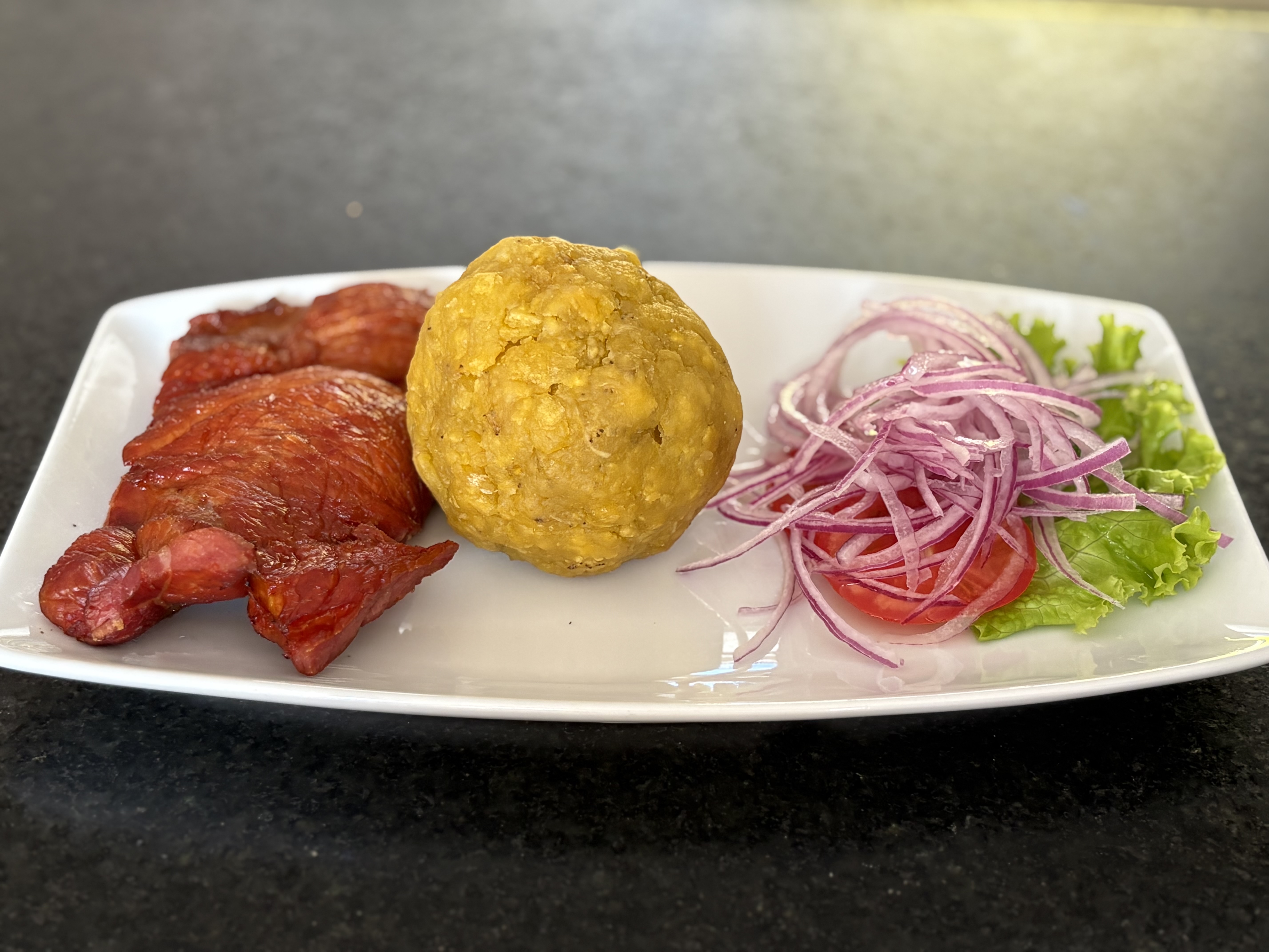 Cecina con Tacacho