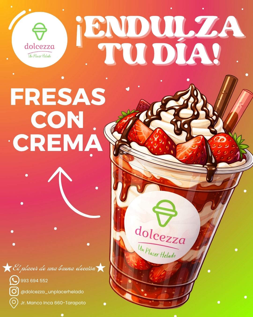 FRESAS CON CREMA