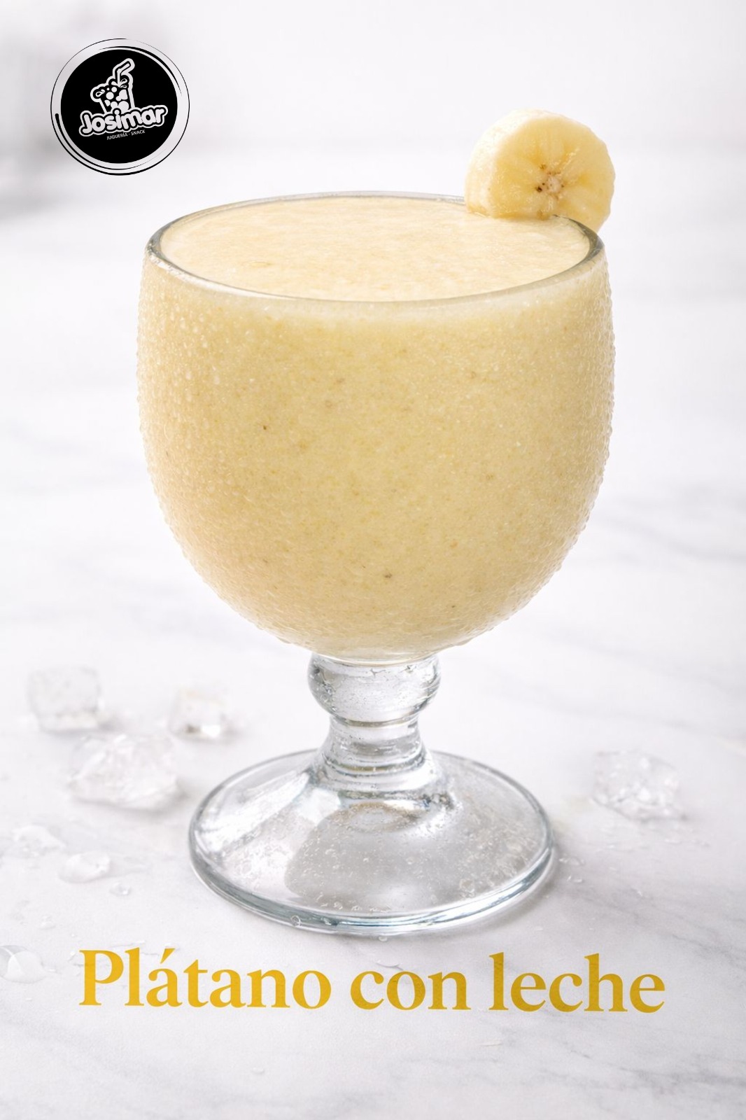 Plátano con leche