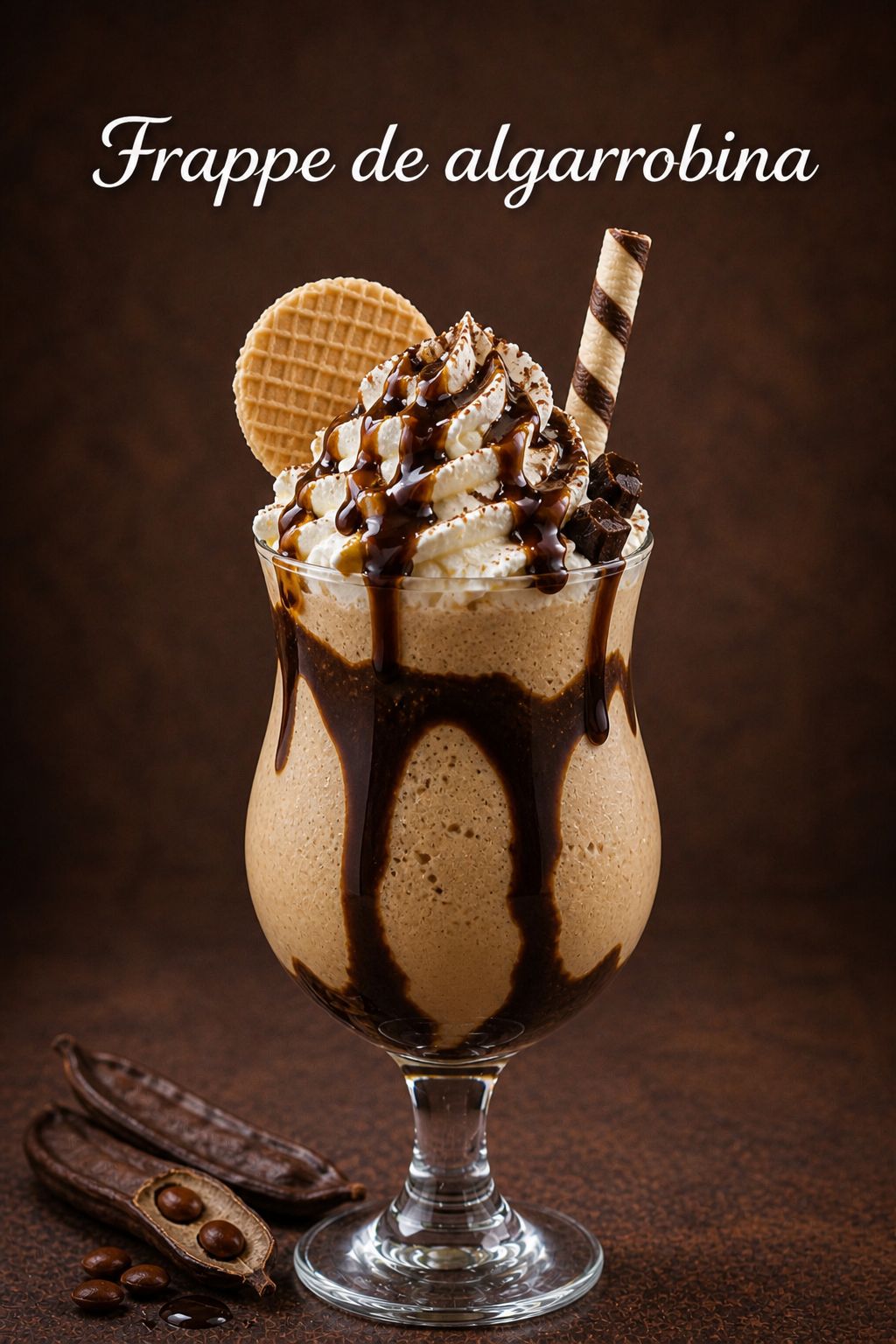 Frappé de algarrobina