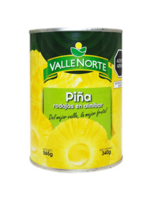 CONSERVA DE PIÑA VALLE NORTE 565GR