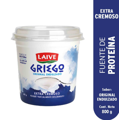 YOGURT LAIVE GRIEGO ORIGINAL ENDULZADO 800GR