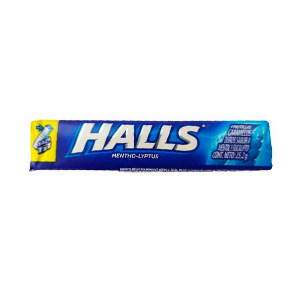 HALLS BARRA MENTA AZUL 25.2 GR