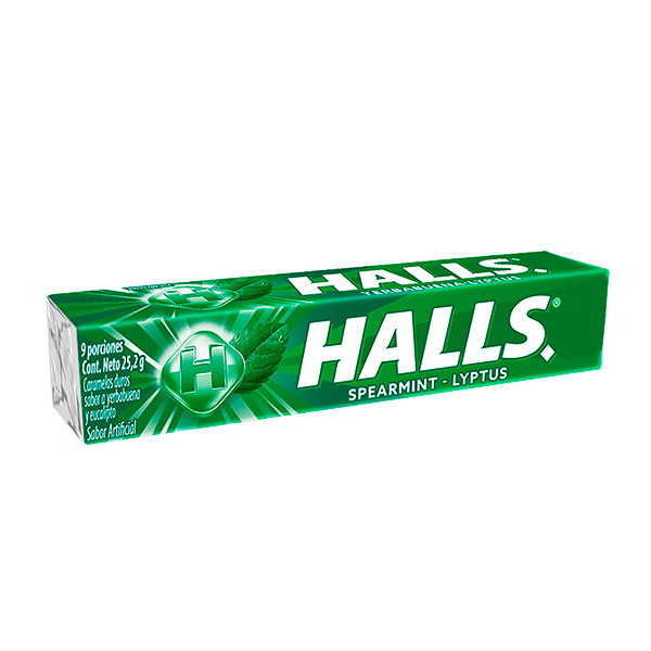 HALLS BARRA YERBABUENA 25.2 GR