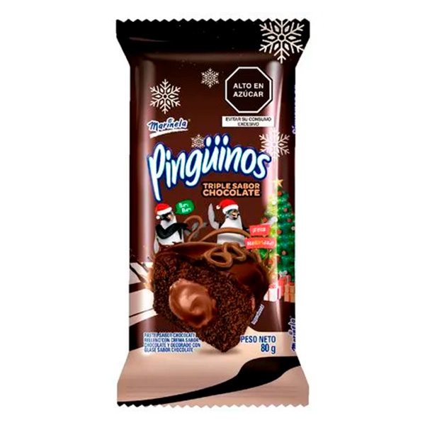 PINGUINO TRIPLE CHOCOLATE 80 GR
