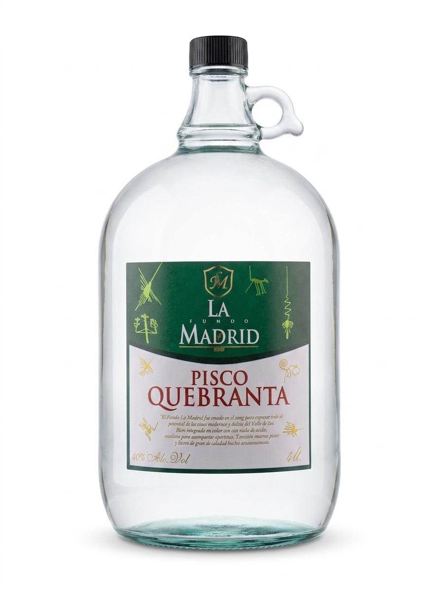 PISCO QUEBRANTA FUNDO LA MADRID X 4 LT