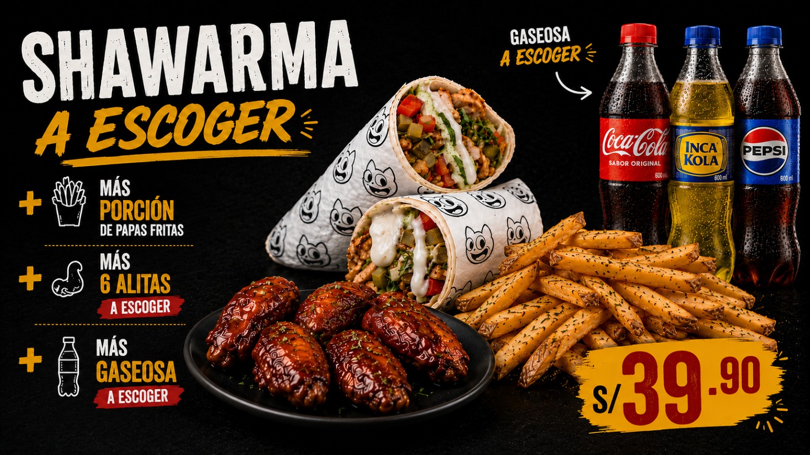 PROMO SHAWARMA + ALITAS