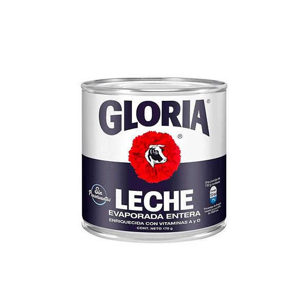 LECHE GLORIA EVAPORADA 170 GR