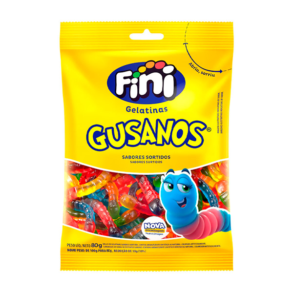 FINI GOMITAS GUSANOS 80 GR