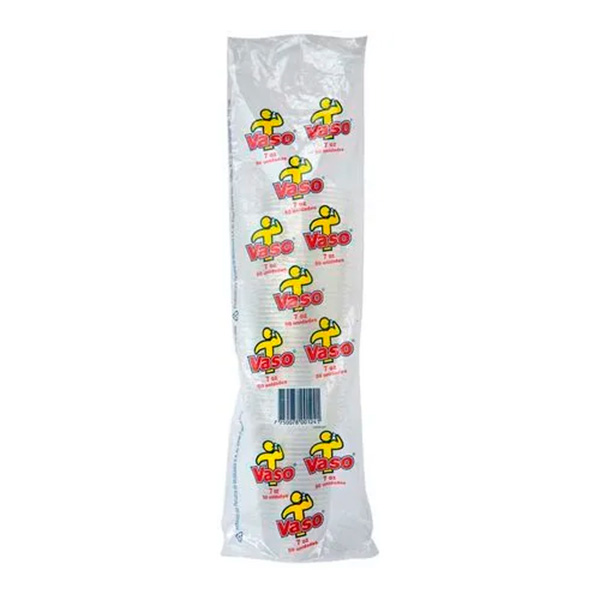 PAQ 50 UND VASO PLASTICO CHELA