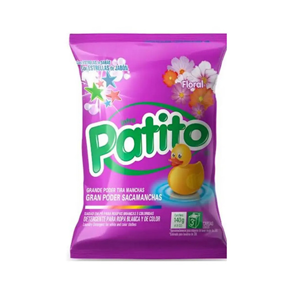 DETERGENTE PATITO FLORAL 140 GR