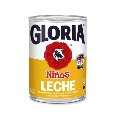 LECHE GLORIA EVAPORADA NIÑOS 390G