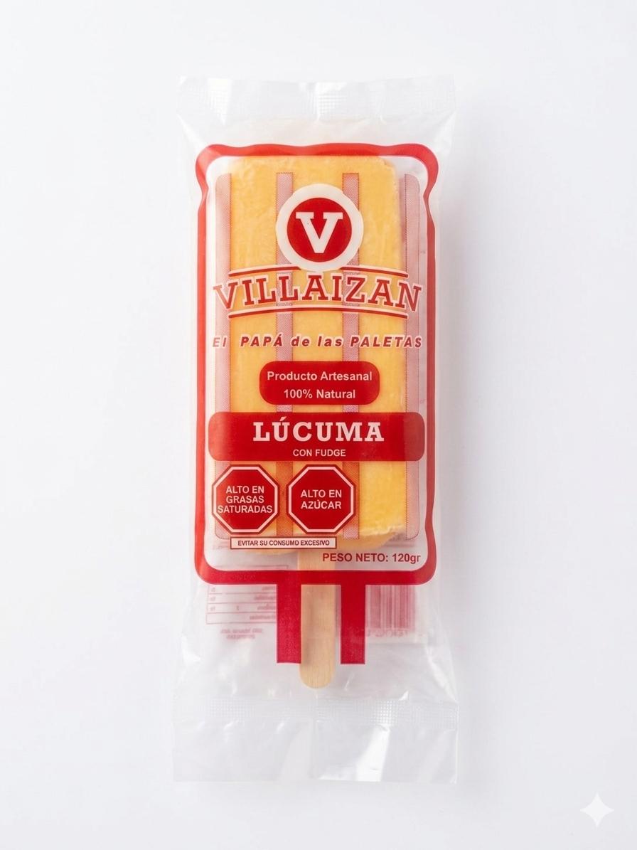 PALETA ARTESANAL LUCUMA C/FUDGE 120G