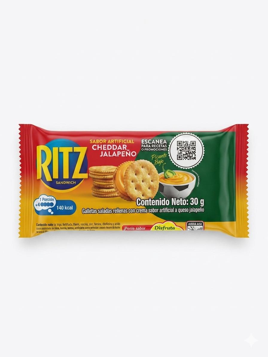RITZ QUESO JALAPEÑO 30G