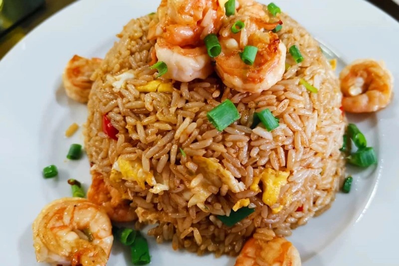 CHAUFA CON LANGOSTINO