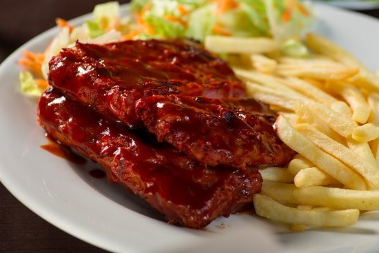 COSTILLA DE CERDO A LA BBQ