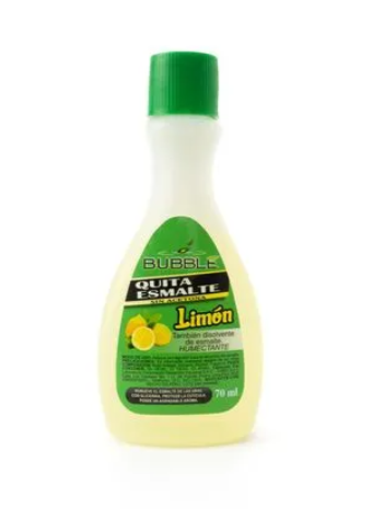 QUITA ESMALTE S/ACETONA LIMON BUBBLE 70ML