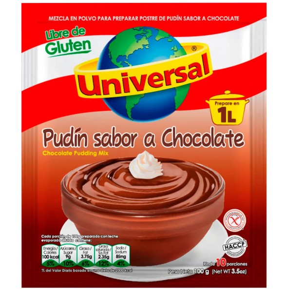  PUDIN UNIVERSAL CHOCOLATE 100G