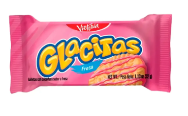 GALLETA GLACITAS FRESA 30G